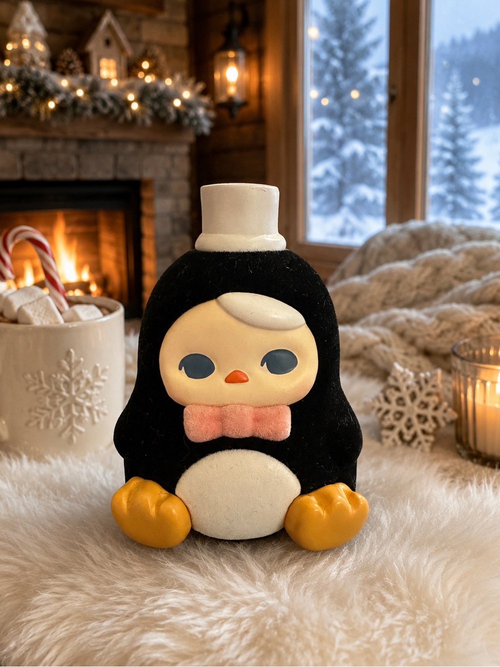 POP MART PUCKY Penguin Animal Beanie Series Plush Figurine – Box & Card